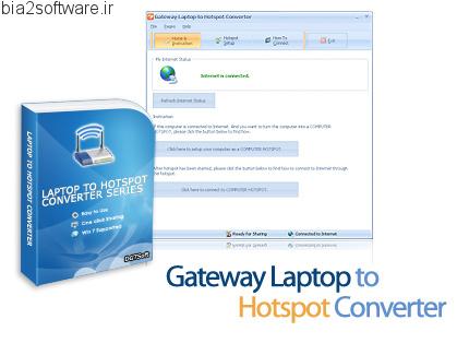 Gateway Laptop To Hotspot Converter v2.8 تبدیل لپ تاپ به هات اسپات