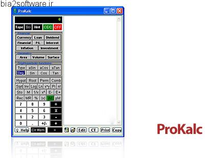 ProKalc v7.9e ماشین حساب علمی مهندسی برای کامپیوتر