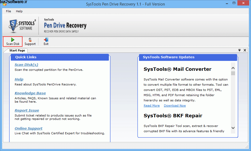 SysTools Pen Drive Recovery 9.0.0.0 بازیابی اطلاعات حذف شده از حافظه فلش
