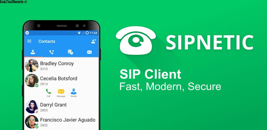 Sipnetic Premium 1.0.27 اپلیکیشن برقراری تماس با استفاده از تکنولوژی voip مخصوص اندروید