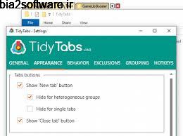 TidyTabs Pro افزودن قابلیت تب و برگه به انواع برنامه ها