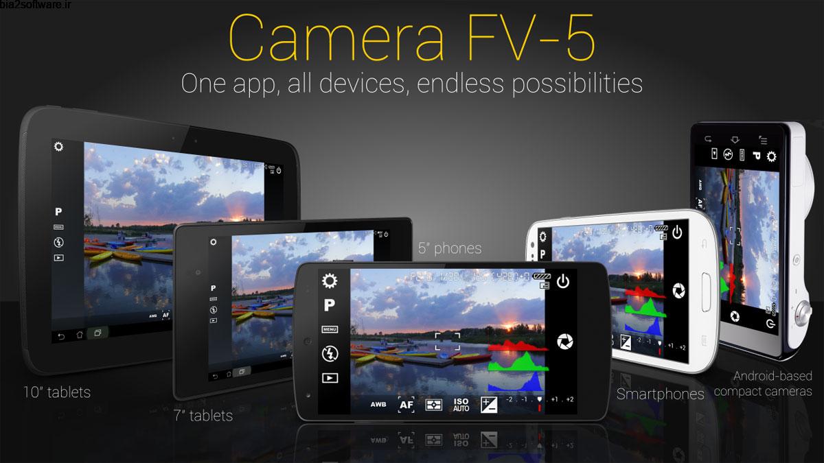 Camera FV-5 5.0.6 برنامه قدرتمند دوربین حرفه ای اندروید