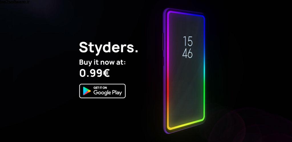 Styders – Stylization Borders 1.2 اپلیکیشن تنظیم نوار طیف رنگی زیبا اطراف صفحه نمایش مخصوص اندروید