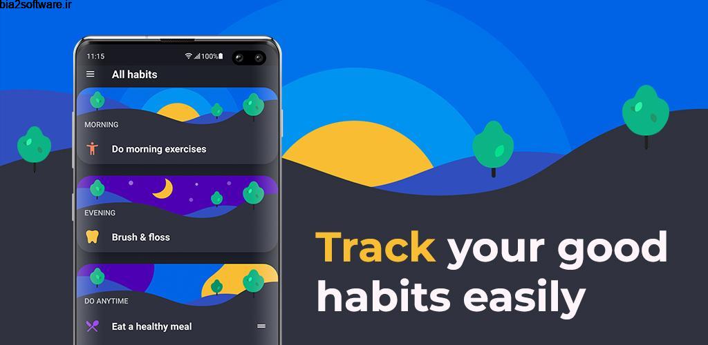 Productive – Habit tracker Premium 1.8.0 اپلیکیشن ثبت و پیگیری عادت ها مخصوص اندروید