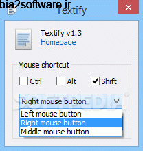 Textify 1.7 انتخاب و کپی متن از پنجره‌ها در ویندوز
