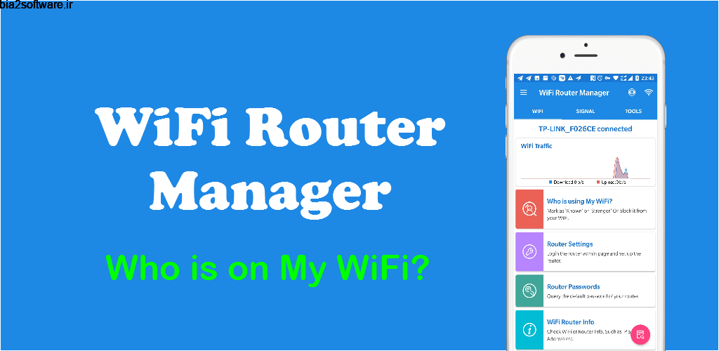 WiFi Router Manager(No Ad) – Who is on My WiFi? 1.0.9 مدیریت کامل مودم وای فای مخصوص اندروید