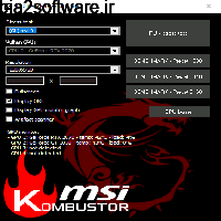 MSI Kombustor 4.1.0 x64 تست و بنچمارک کارت گرافیک