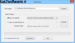 ISO2Disc 1.80 رایت آسان ایمیج های ISO بر روی CD/DVD/USB