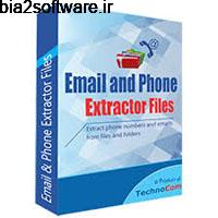 TechnoCom Email and Phone Extractor Files 5.2.6.32 استخراج ایمیل و شماره تلفن‌ از فایل‌های متنی