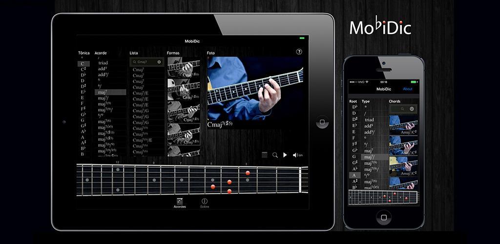 MobiDic Guitar Chords PRO 2.3 دیکشنری بی نظیر آکورد های گیتار مخصوص اندروید