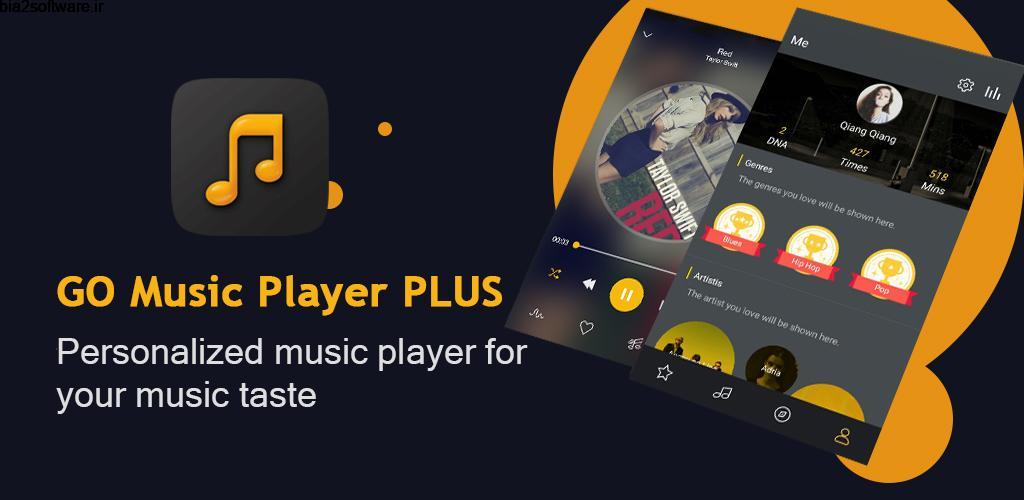 GO Music Player Plus 2.4.3 موزیک پلیر داخلی و آنلاین اندروید !