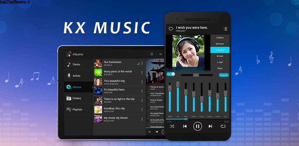 KX Music Player Pro 1.8.6 موزیک پلیر حرفه ای اندروید