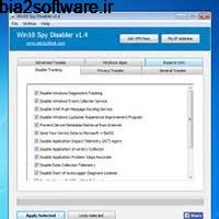 Win10 Spy Disabler 1.5 مدیریت سرویس‌ها در ویندوز 10