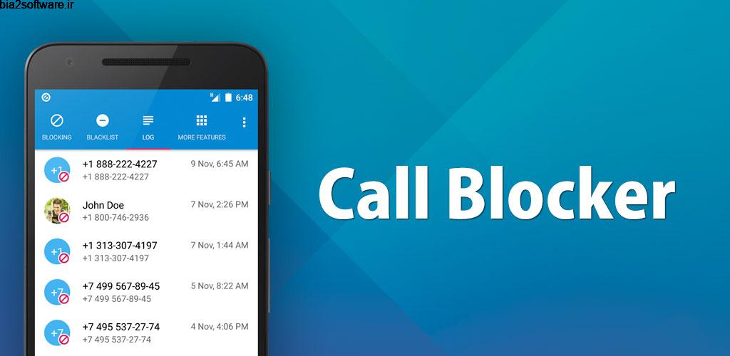 Vlad Lee Call Blocker Pro 1.1.7 مسدود ساز تماس ها اندروید