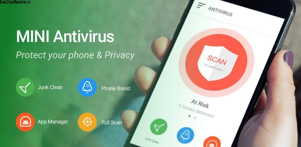 Mini Antivirus : Boost & Junk Clean 1.2.1 آنتی ویروس و تقویت کننده سرعت اندروید !