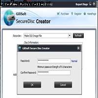 GiliSoft Secure Disc Creator 7.3.0 گذاشتن پسورد بر روی CD و DVD