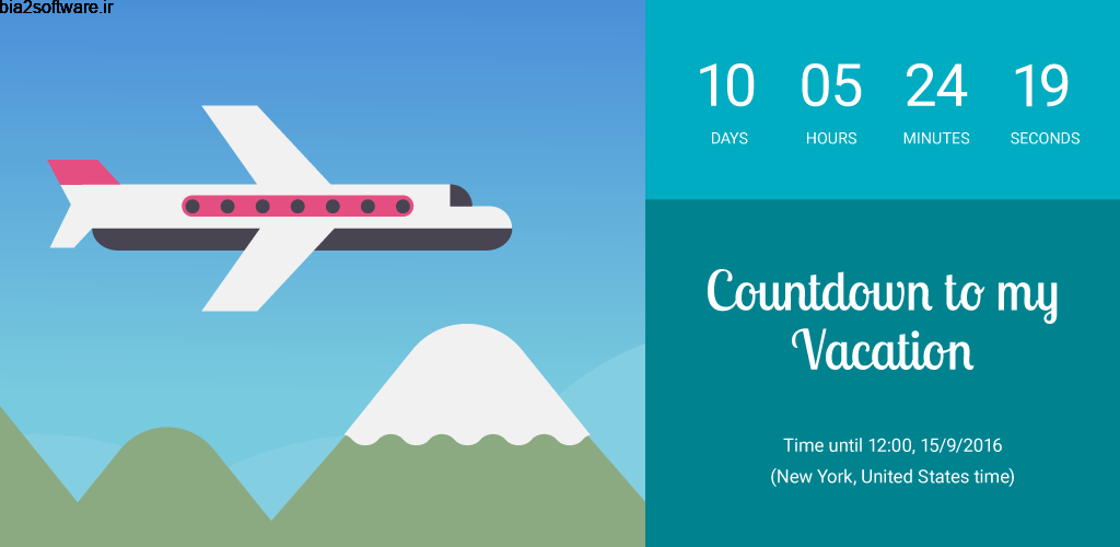 Countdown by timeanddate com Premium 1.5.1 شمارش معکوس رویداد ها مخصوص اندروید !