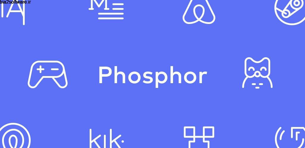Phosphor Icon Pack 1.6.0 آیکون پک فسفر مخصوص اندروید