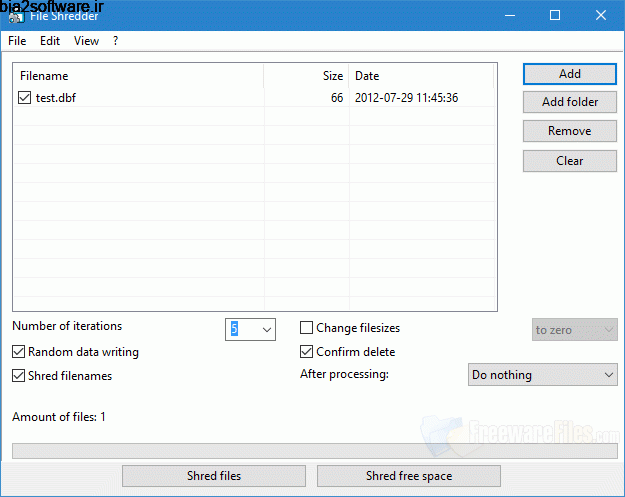 Alternate File Shredder 2.090 حذف غیرقابل بازگشت داده ها