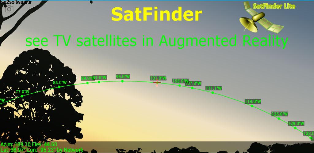 SatFinder Lite – TV Satellites 2.1.4 نمایش مکان ماهواره های تلویزیونی اندروید !