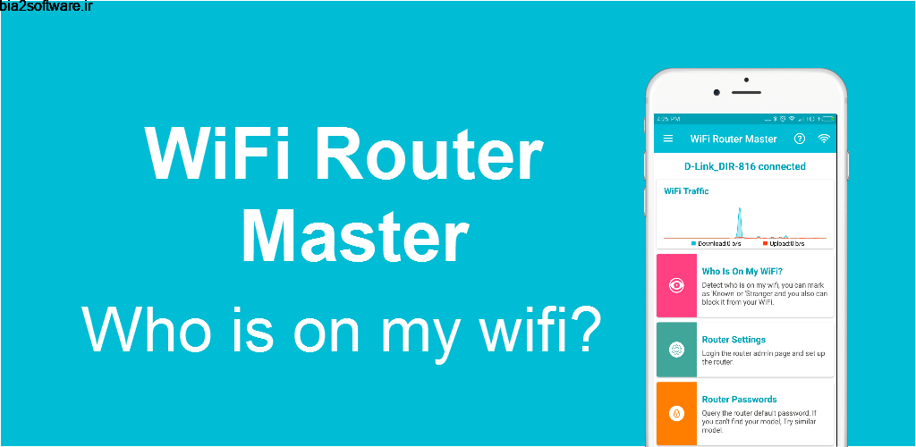 WiFi Router Master Pro(No Ad) – Who Use My WiFi? 1.0.9 مدیریت روتر وای فای مخصوص اندروید !