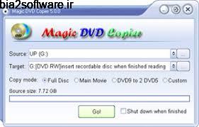 Magic DVD Copier 9.0.1 رایت آسان دیسک‌ های DVD