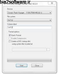 HP USB Disk Storage Format Tool 2.2.3 فرمت فلش مموری HP