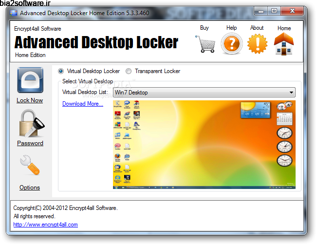 Advanced Desktop Locker Professional Edition 6.0 قفل دسکتاپ ویندوز