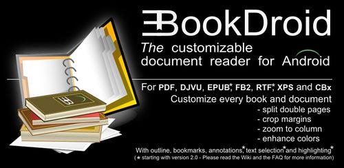 پی دی اف خوان حرفه ای EBookDroid – PDF & DJVU Reader