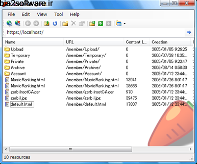 CarotDAV 1.12.4 مدیریت فضاهای ذخیره سازی ابری