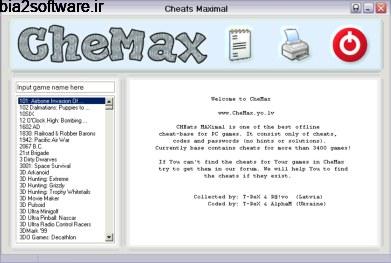 CheMax 17.3 جامع کد تقلب بازی ها