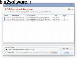 Adept PDF Password Remover 3.60 حذف رمز فایل های PDF