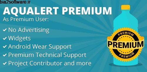 Aqualert Premium: Water Tracker Intake & Reminder v7.69 یادآور آب