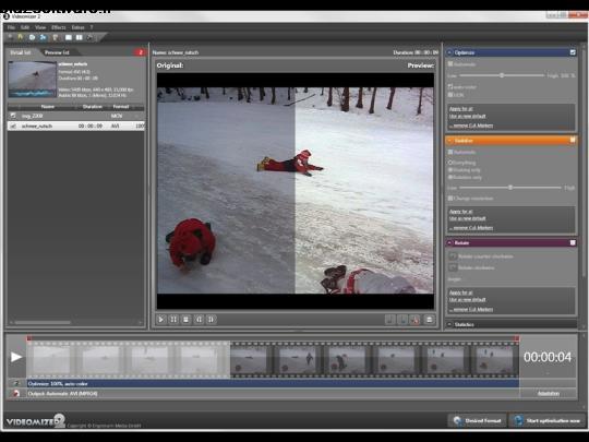 بهینه سازی و تبدیل فرمت فیلم و فایل های ویدئویی تصویری Videomizer