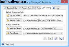 IDM Backup Manager 0.9.7 پشتیبان گیری از دانلود های نیمه تمام در IDM
