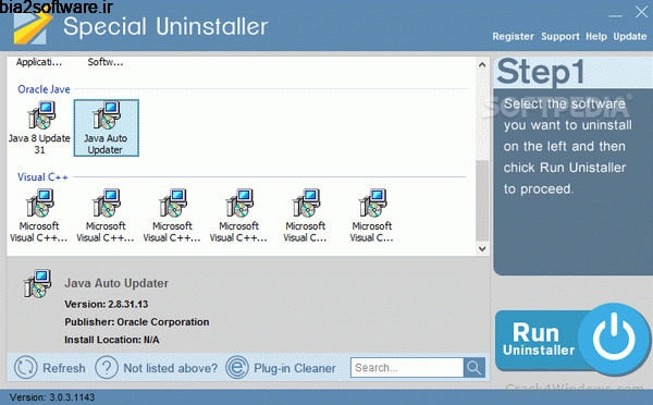 Special Uninstaller 3.0.3.1158 حذف برنامه ها