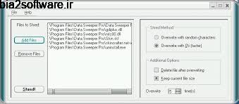 حذف کامل فایل ها (بدون امکان بازیابی) Data Sweeper Pro 3.7