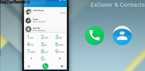 ExDialer – Dialer & Contacts شماره گیری سریع در اندروید