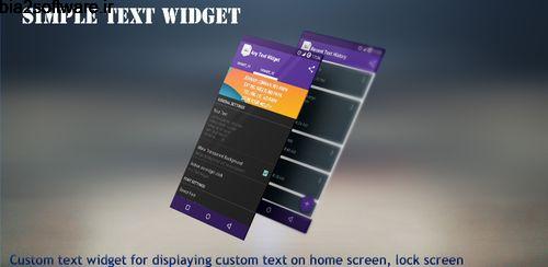 Simple Text Widget (Any Text) FULL v3.2 ویجت یادداشت ساده اندروید
