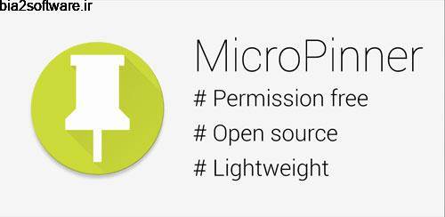 MicroPinner 1.7 اعلان های ثابت در اندروید