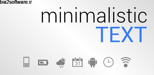 Minimalistic Text PRO: Widgets v4.7.2 ویجت مینیمالستیک اندروید