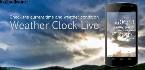 Weather Clock Live v1.8.2.7 والپیپر ساعت آب و هوای اندروید