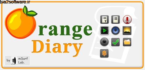 Journal – Orange Diary Pro v1.80 دفترچه خاطرات اندروید