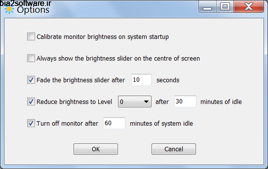 کاهش نور صفحه Adjust Laptop Brightness 2.0.0.266