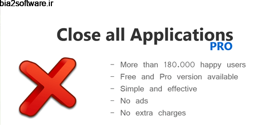 Close All Apps PRO v1.1.13 ویجت بستن تمام برنامه های باز اندروید