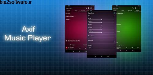 Axif Music Player 1.0.1 موزیک پلیر اکسیف اندروید