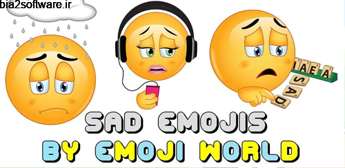 Sad Emojis by Emoji World ™ v1.1 استیکرهای غمناک اندروید