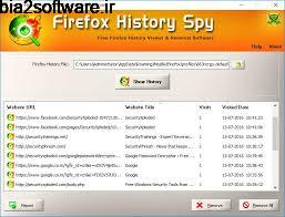 ویرایش و حذف تاریخچه مرورگر فایرفاکس Firefox History Spy 1