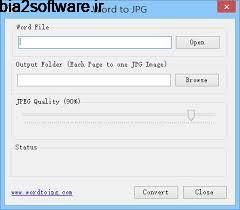 تبدیل فایل Word به JPG (برای ویندوز) Word To JPG 1.0 Windows
