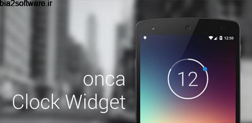 onca Clock Widget 0.7.1 ویجت ساعت برای اندروید